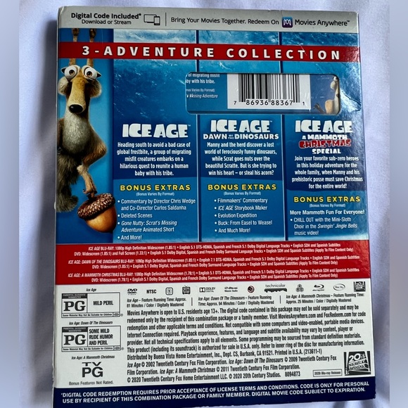 Ice Age Blu Ray 3 movie collection Brand New - Picture 2 of 3